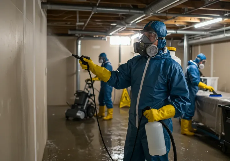 Basement Sanitization and Antimicrobial Treatment process in Garden County, NE